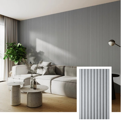 Norelle Acoustic Slat Panel — Walnut (2.7 m × 1.10 m)