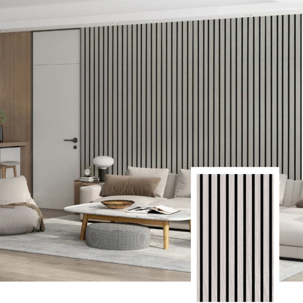 Norelle Acoustic Slat Panel — Walnut (2.7 m × 1.10 m)